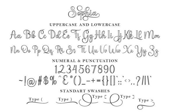 Sophia Outline Font - Image 6