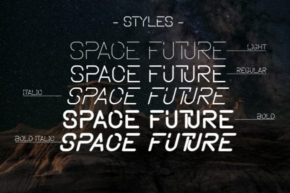Space Future Font - Image 7