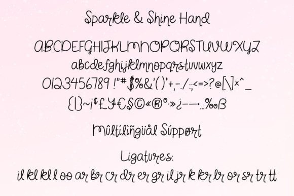 Sparkle & Shine Font - Image 3