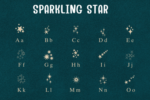 Sparkling Star Font - Image 2