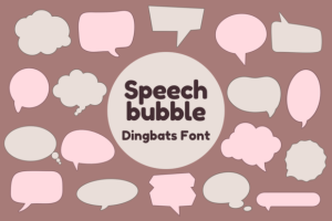 Speech Bubble Font