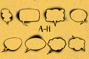 Alternative view of Speech Bubbles Font