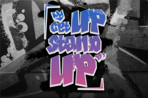 Alternative view of Spiky Frog Font