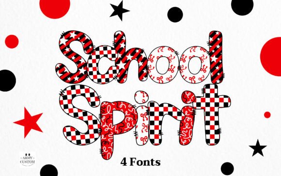 Spirit Red Ribbon Font - Image 2