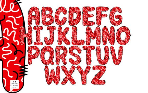 Spirit Red Ribbon Font - Image 6
