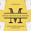 Split Letter Monogram Font