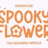 Spooky Flower Font