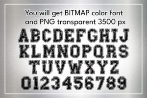 Alternative view of Sporty Distress Font