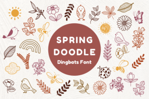 Spring Doodle Font