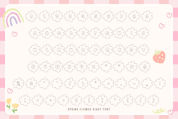 Spring Flower Diary Font - Image 2