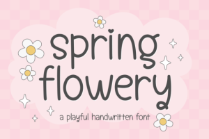 Spring Flowery Font