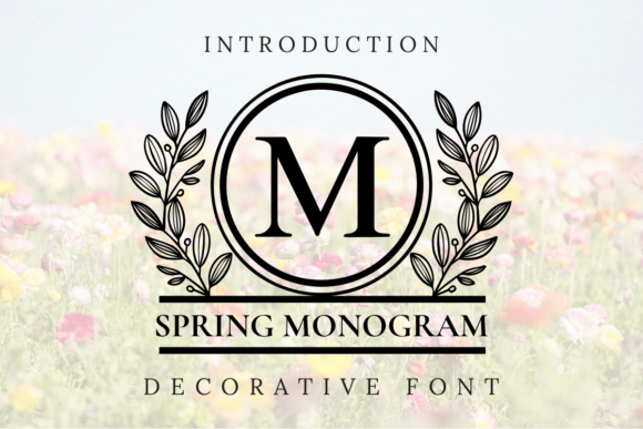 Spring Monogram Font