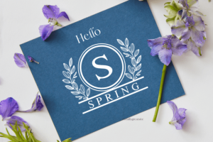 Alternative view of Spring Monogram Font