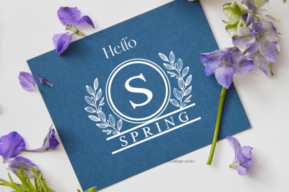 Spring Monogram Font - Image 2