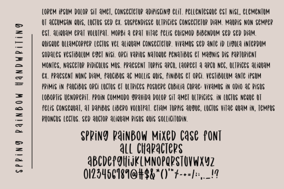 Spring Rainbow Font - Image 5