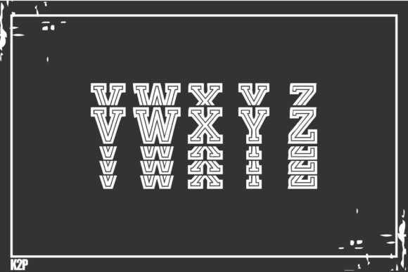 Stacked College Font - Image 5