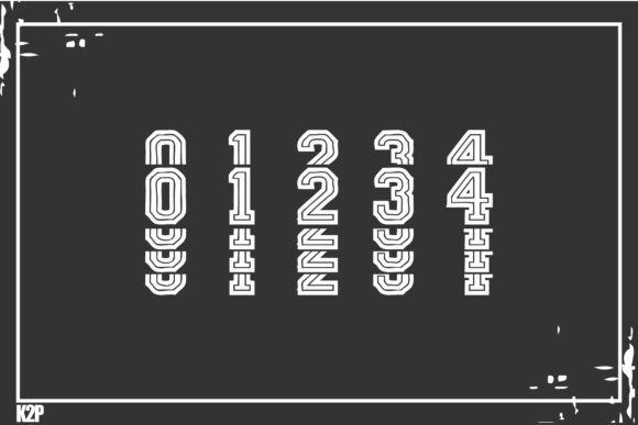 Stacked College Font - Image 6