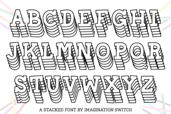Stacked Font - Image 2
