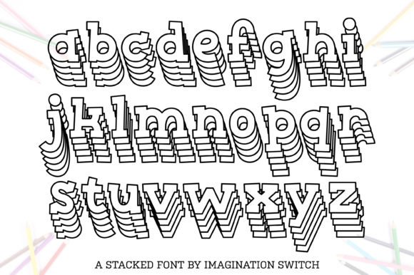 Stacked Font - Image 3