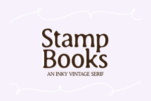 Stamp Books Font