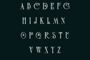 Alternative view of Starry Dream Font