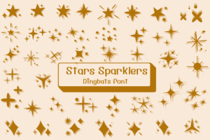 Stars Sparklers Font