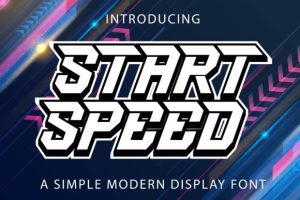 Start Speed Font