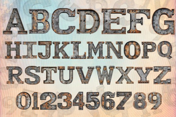 Steel Metal Font - Image 2