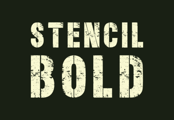 Stencil Bold Font