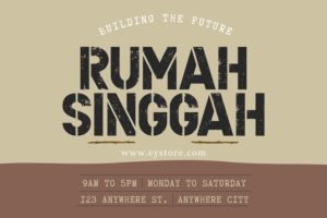 Alternative view of Stencil Gruge Font