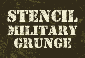 Stencil Military Grunge Font