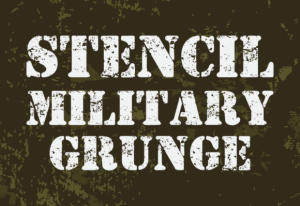 Alternative view of Stencil Military Grunge Font