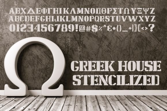 Stencilized Font