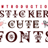 Sticker Cute Font