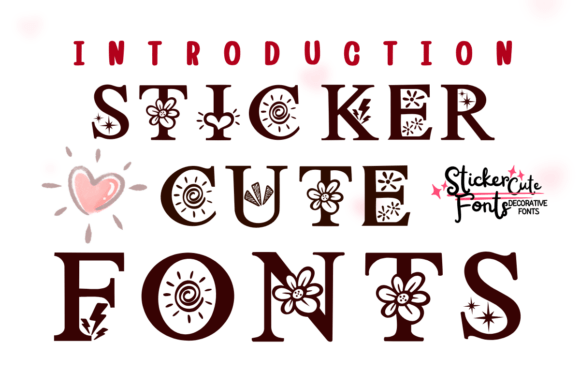 Sticker Cute Font