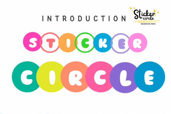 Sticker Circle Font