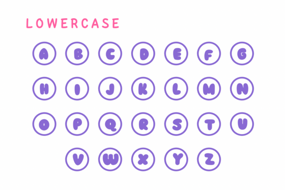 Sticker Circle Font - Image 3