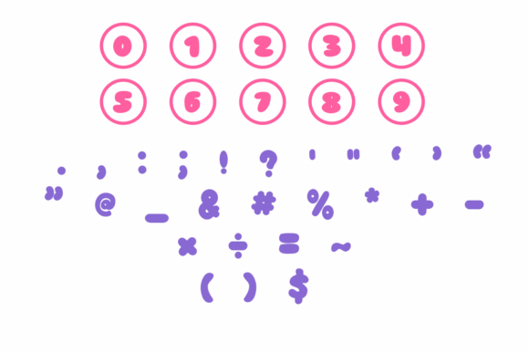 Sticker Circle Font - Image 4