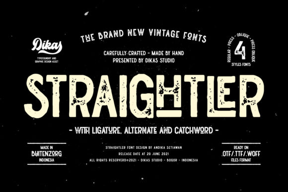 Straightler Font