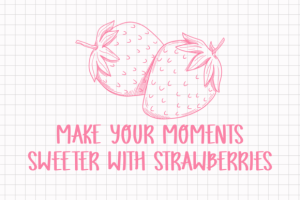 Alternative view of Strawberry Font