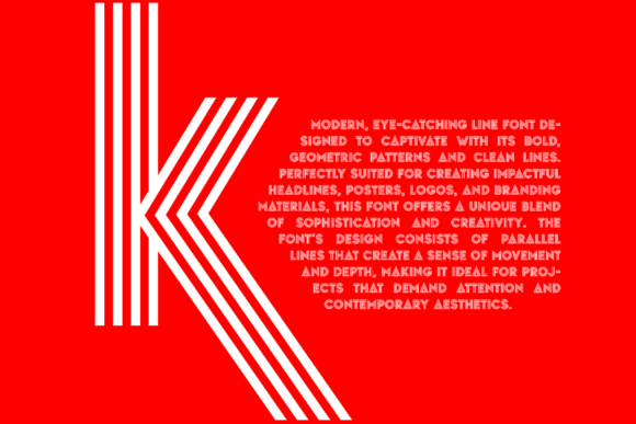 Stripes Font - Image 4