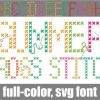 Summer Cross Stitch Font