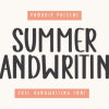 Summer Handwriting Font