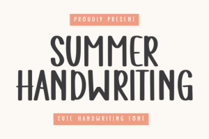 Summer Handwriting Font