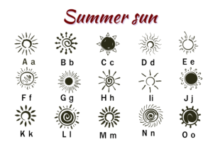 Alternative view of Summer Sun Font