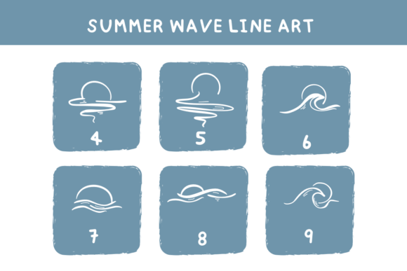 Summer Wave Line Art Font - Image 4