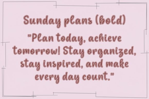 Sunday Plans Bundle Font - Image 6