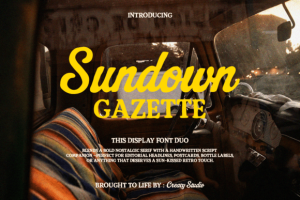 Sundown Gazette Duo Font