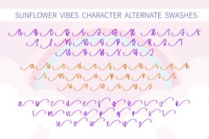 Alternative view of Sunflower Vibes Font