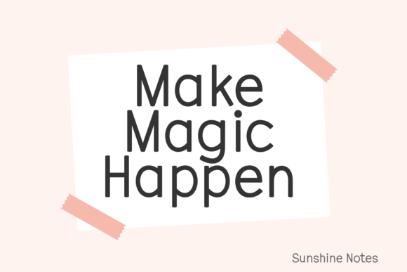 Sunshine Notes Font - Image 2